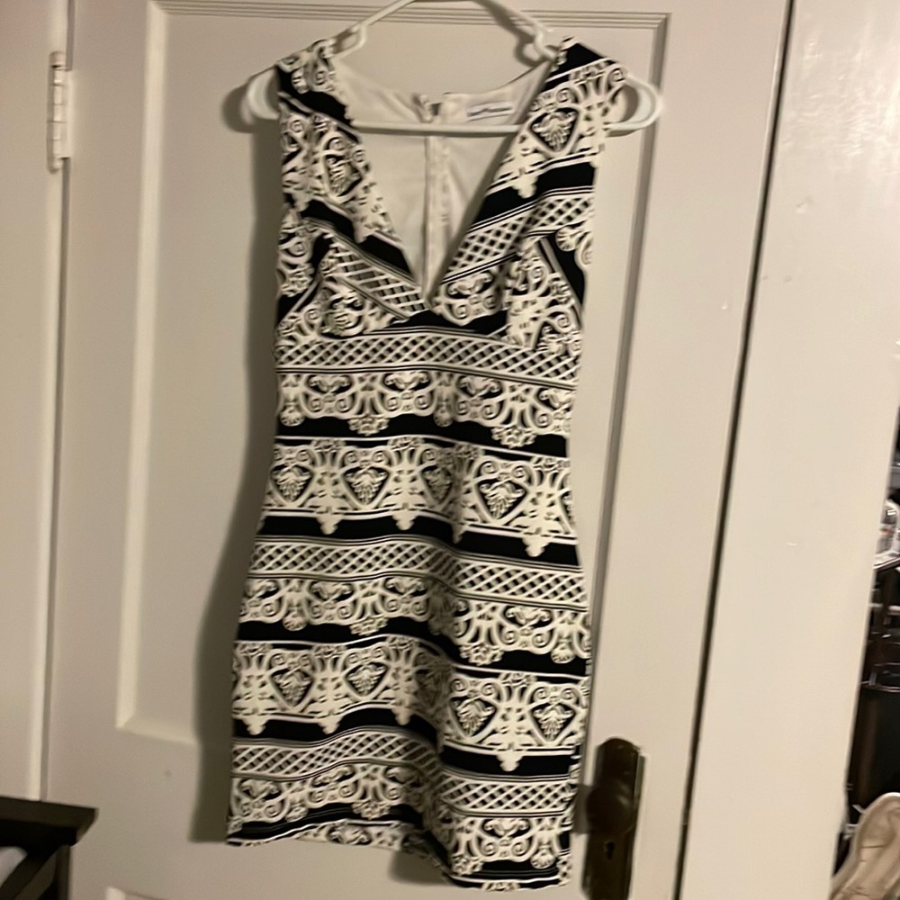 Cocktail dress, mini with deep v